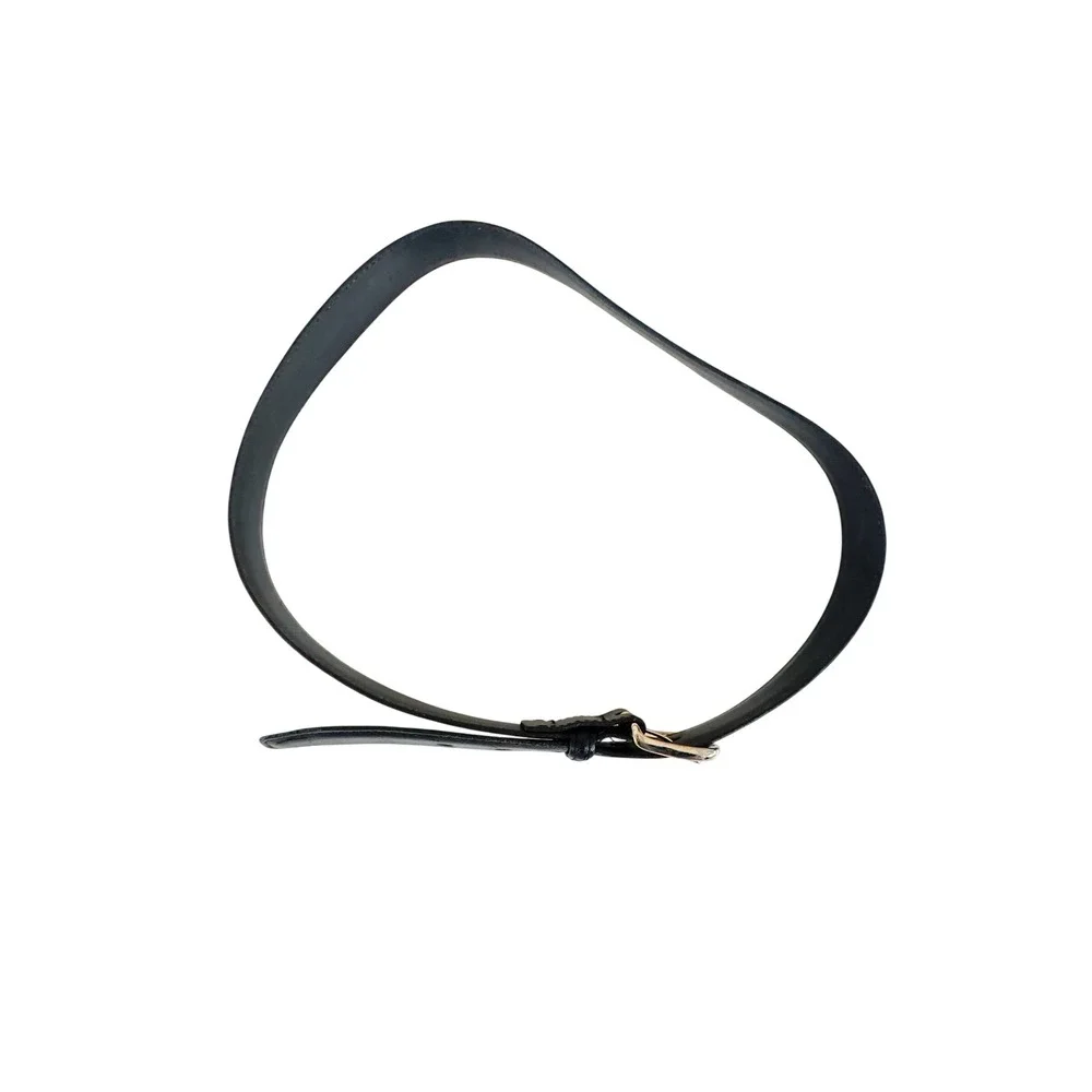Vintage 80s/90s‎ Leather Belt Black Cashmere Cowhide 32/80